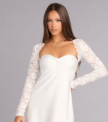 Soft Romance Lace Long Sleeve Bolero