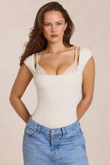 Modal Bodysuit in Ivory