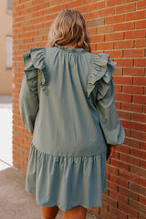 New To Town Shift Dress In Pear Curves