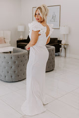 The Lindsey Ruffle Maxi Dress Curves