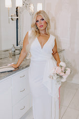 The Allie Ruffle Maxi Dress Curves