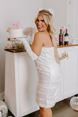 Someone Like You Ruched Satin Midi Curves