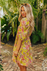 Table For Two Babydoll Mini Dress