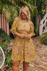 Table For Two Babydoll Mini Dress Curves