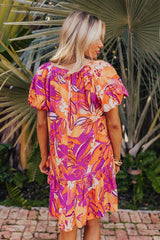 St. Barts Brunch Floral Mini Dress