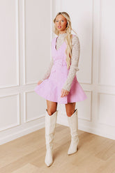 Sunlit Splendor Mini Dress in Lavender