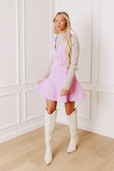 Sunlit Splendor Mini Dress in Lavender
