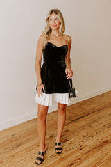 Midnight Rendezvous Velvet Mini Dress