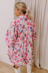 Floral Aroma Babydoll Mini Dress
