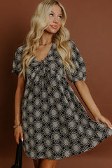 Chic And Charming Floral Embroidered Mini Dress