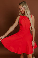 Penthouse Party Mini Dress in Red