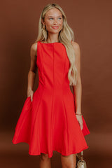 Penthouse Party Mini Dress in Red