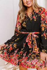 For The Love Of Floral Button Down Mini Dress