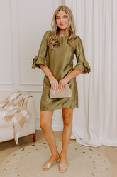Polished Perfection Satin Mini Dress