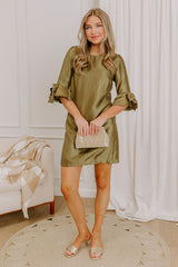 Polished Perfection Satin Mini Dress
