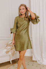 Polished Perfection Satin Mini Dress