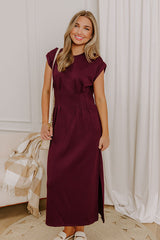 Soho Penthouse Midi Dress in Windsor Wine