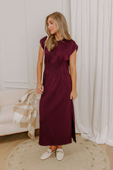 Soho Penthouse Midi Dress in Windsor Wine