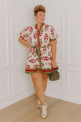 Polished Uptown Floral Mini Dress Curves