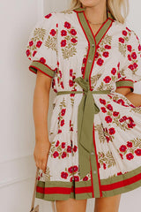 Polished Uptown Floral Mini Dress