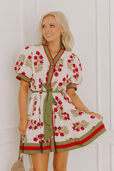 Polished Uptown Floral Mini Dress