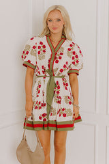 Polished Uptown Floral Mini Dress