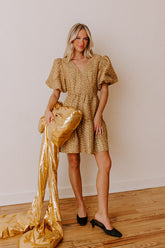 Glistening And Gorgeous Tweed Mini Dress
