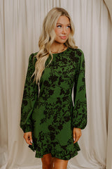 Midnight Sonata Floral Mini Dress