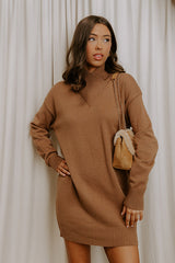 Manhattan Chill Knit Sweater Mini Dress