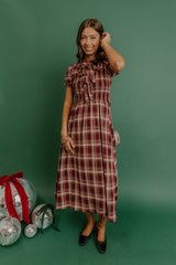 Pumpkin Patch Perfect Plaid Midi Dress