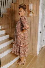 Villa Retreat Floral Midi Dress Curves