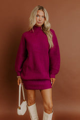 Chalet Charm Knit Sweater Mini Dress