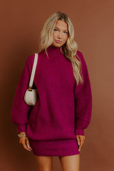 Chalet Charm Knit Sweater Mini Dress