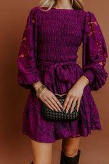 The Orchard Path Jacquard Mini Dress