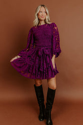 The Orchard Path Jacquard Mini Dress
