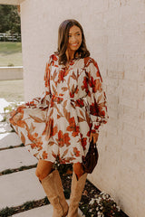 Beautiful Blooms Chiffon Mini Dress