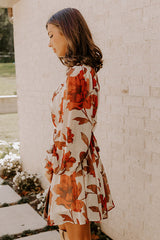 Beautiful Blooms Chiffon Mini Dress