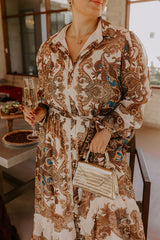 Timeless Estate Paisley Maxi Dress Curves