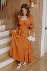 Feeling Graceful Midi Dress in Camel