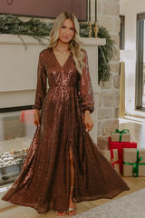 Oh So Alluring Sequin Maxi Dress