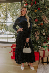 Moonlit Dance Velvet Burnout Midi Dress