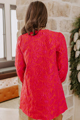 The Fashion District Floral Jacquard Mini Dress