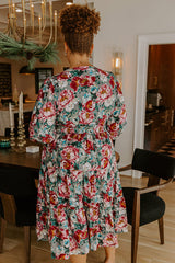 Sweet Meadow Floral Midi Dress Curves