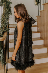 Midnight Toast Sequin Mini Dress