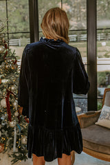 Midnight Dream Velvet Mini Dress