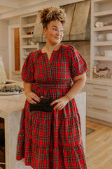 So Plaid To Meet Midi Dress Curves