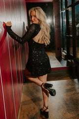 Cosmos and City Lights Sequin Mini Dress