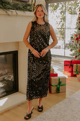 The It Girl Sequin Midi Dress