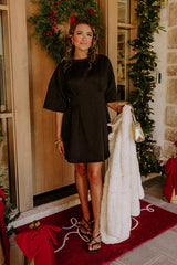 Toast to Midnight Floral Mini Dress