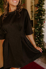 Toast to Midnight Floral Mini Dress